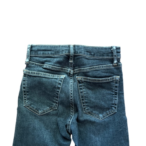 Topshop Jamie High Waist Super Skinny Torn-Off Ankle Cropped Size 24 - Picture 3 of 5